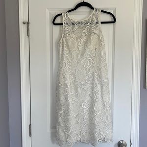 Adrianna Papell Midi Lace Dress